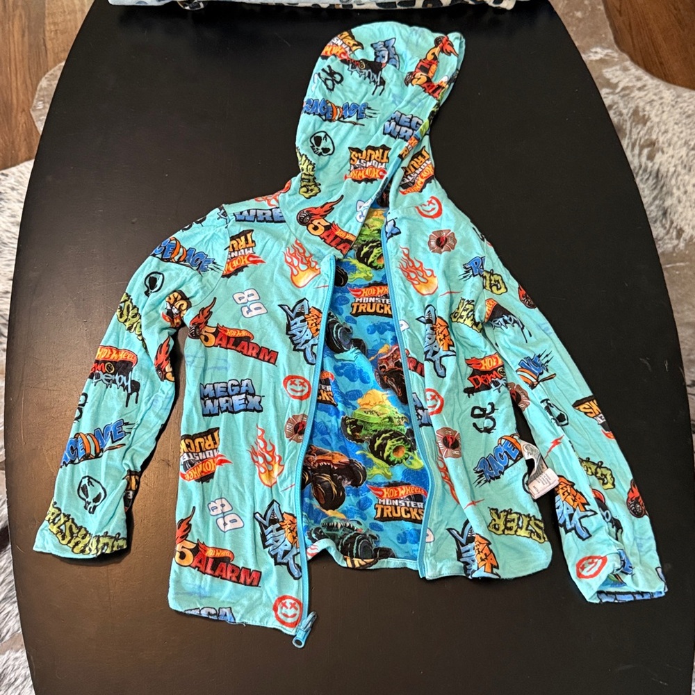 Posh Peanut reversible HotWheels MonsterTrucks jacket